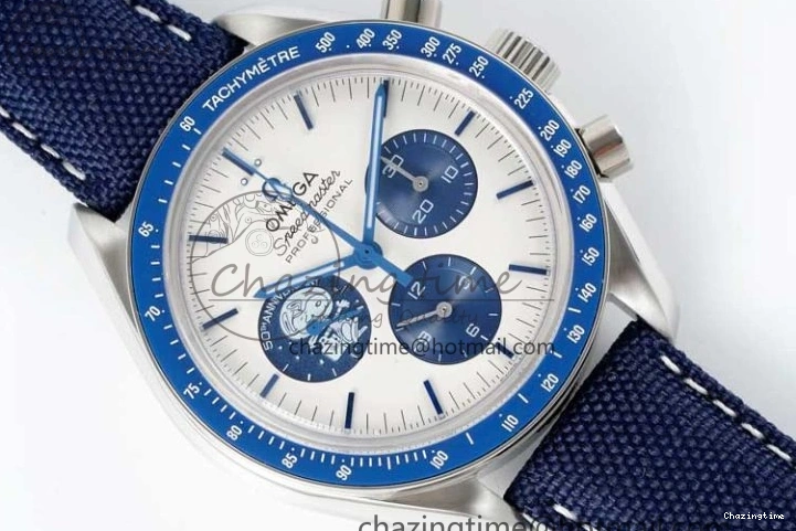 0816 QuickDry Speedmaster Professional “Silver Snoopy Award” 50th Anniversary GSF 1:1 Best Edition A7750(Mod) 7863